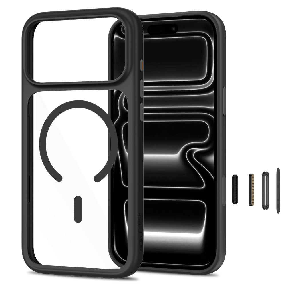 Tech Protect Magone Magsafe Cc + Glas 2 Pak Iphone 17 Pro / 18 Pro Sort/Klar