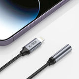 Tech Protect Ultraboost Adapter Lightning Til Mini Jack 3,5 Mm Sort