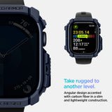 Spigen Rugged Armor Apple Watch 10/11 (46 Mm) Marineblå