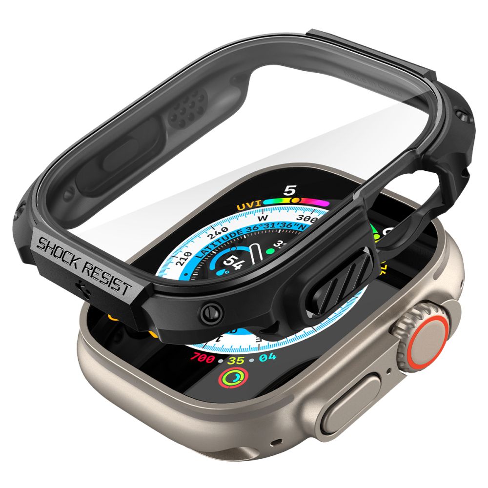 Spigen Tough Armor Apple Watch Ultra 1 / 2 / 3 / 4 (49 Mm) Sort