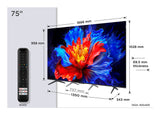 TCL P8K 75P8K TV 190,5 cm (75") 4K Ultra HD Smart TV Wi-Fi Metallic 350 cd/m²