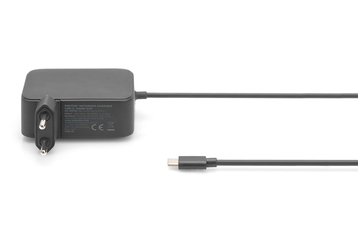 Digitus DA-10072 strømadapter og vekselret Indendørs 100 W Sort