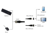 Gembird A-OTG-AFBM-04 USB-kabel 0,15 m Micro-USB B USB A Sort