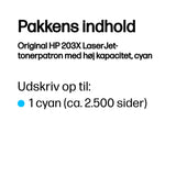 HP 203X Cyan 2500 sider Toner CF541X