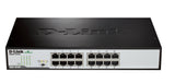 D-Link DGS-1016D/E netværksswitch Ikke administreret Sort, Metallic