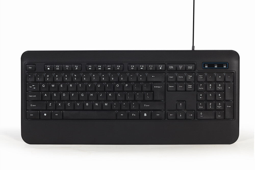 Gembird KB-UML-03 tastatur Spil USB QWERTY US engelsk Sort