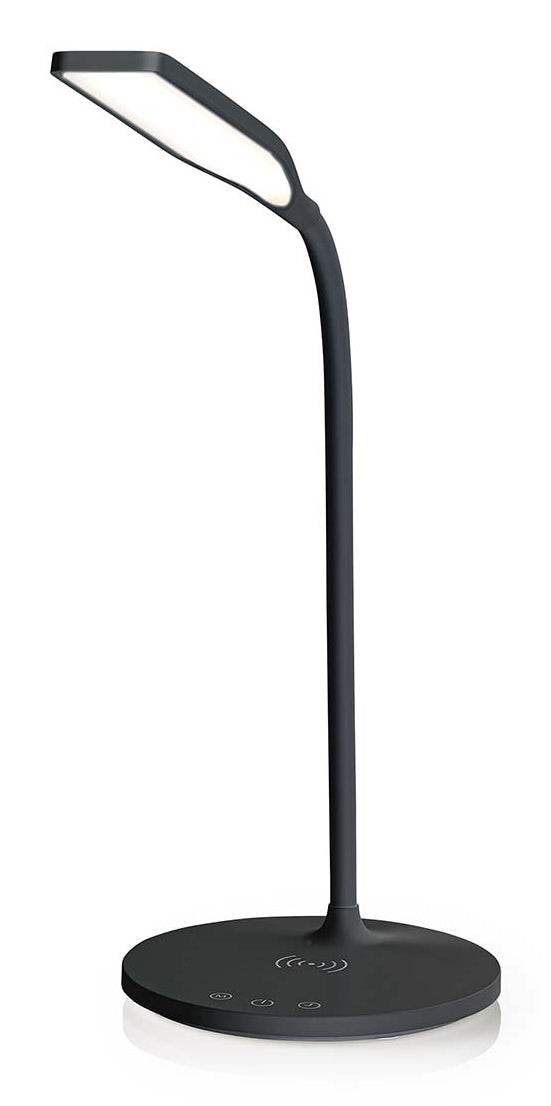 Nedis LED sort skrivebordslampe