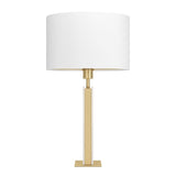 Eglo Belesar H67 børstet messing/hvid bordlampe