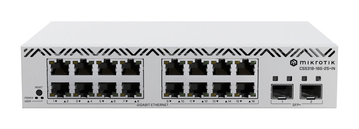Mikrotik CSS318-16G-2S+IN netværksswitch Administreret Gigabit Ethernet (10/100/1000) Hvid