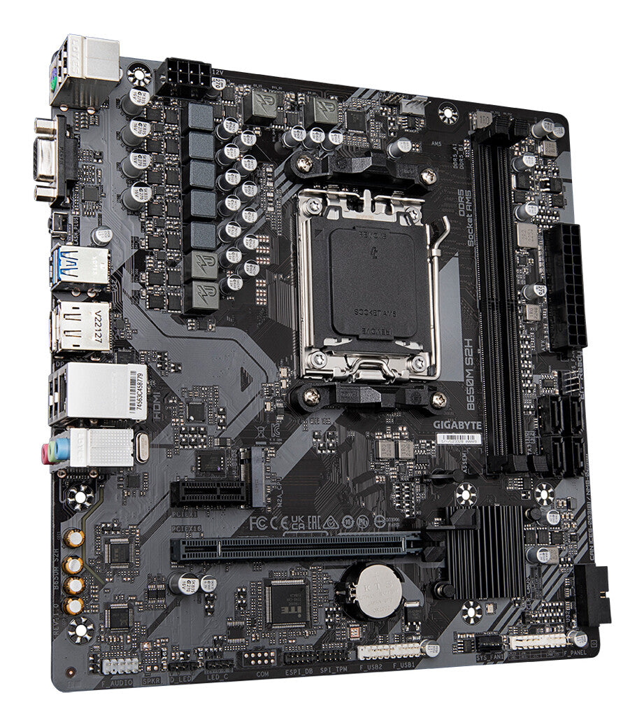GIGABYTE B650M S2H bundkort AMD B650 Sokkel AM5 micro ATX