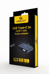 Cablexpert A-USB3C-HDMIVGA-01 USB grafisk adapter Grå