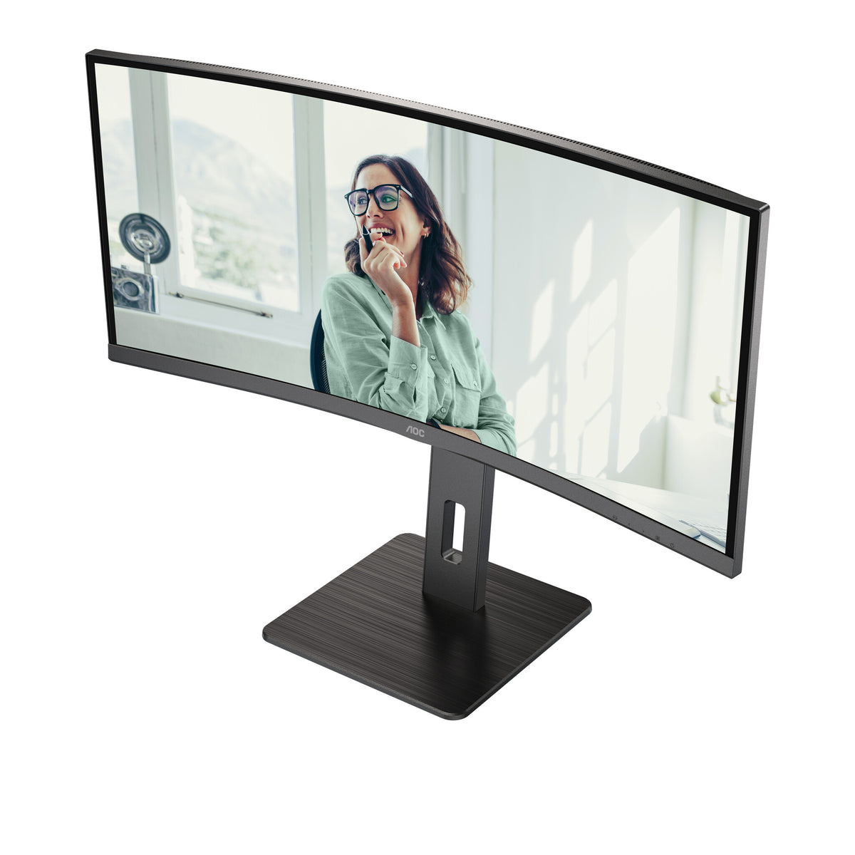 AOC CU34P3CV computerskærm 86,4 cm (34") 3440 x 1440 pixel UltraWide Quad HD LED Sort