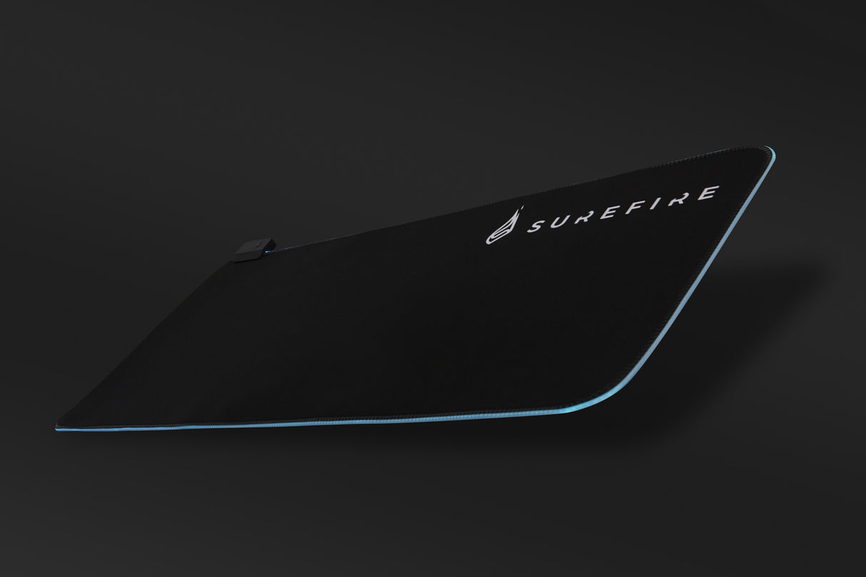SureFire Silent Flight RGB-680 Gaming musemåtte Sort
