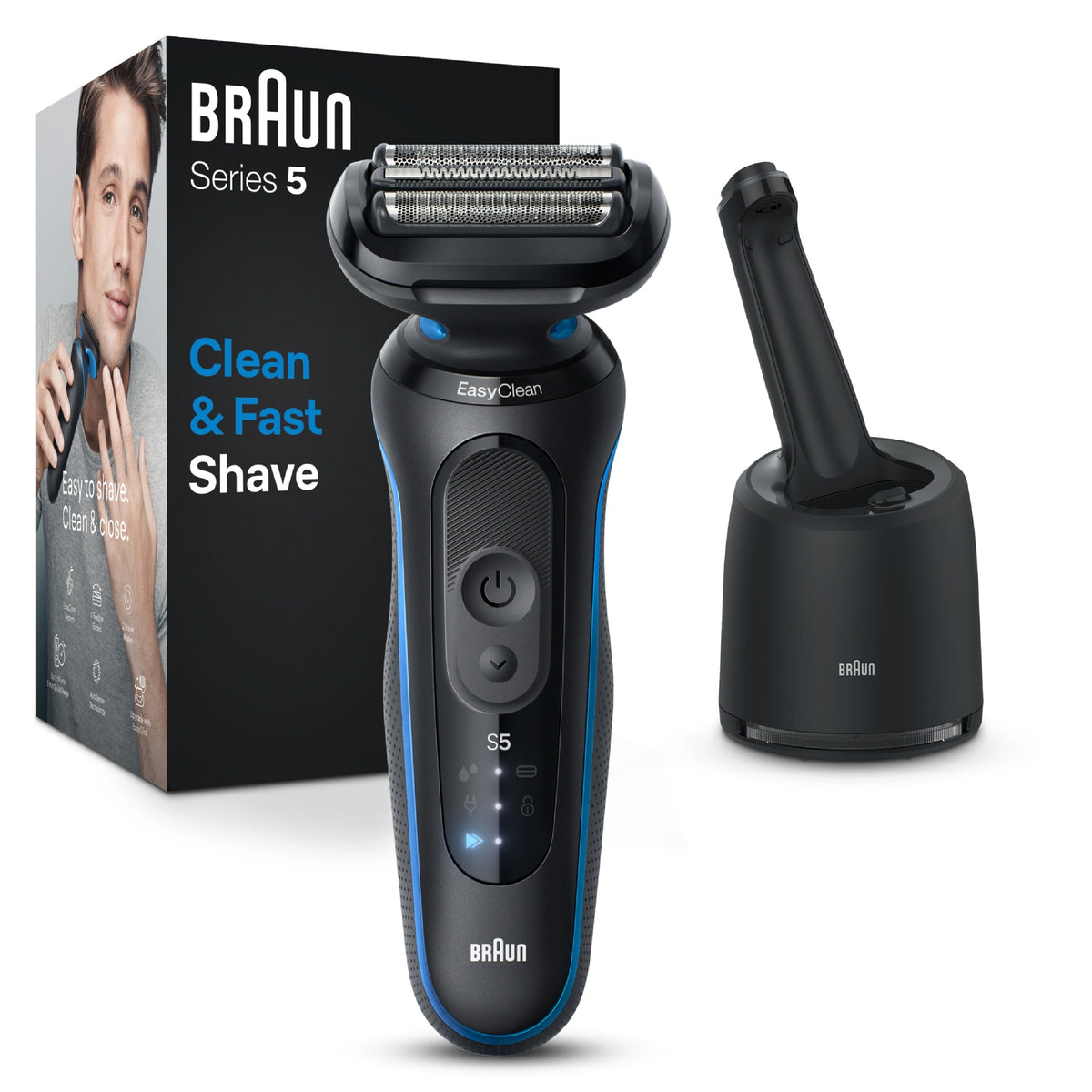 Braun Series 5 52-B7000cc Folie shaver Trimmer Sort