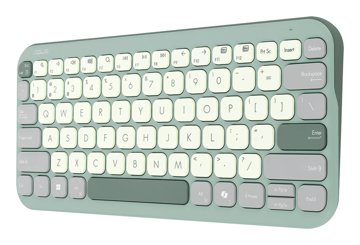 ASUS KW100 KEYBOARD/GN/UI/80 tastatur Universel Bluetooth Grøn