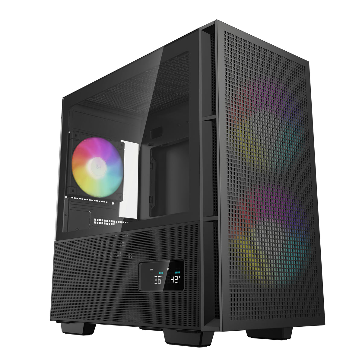 DeepCool CH360 DIGITAL Tower Micro ATX Sort