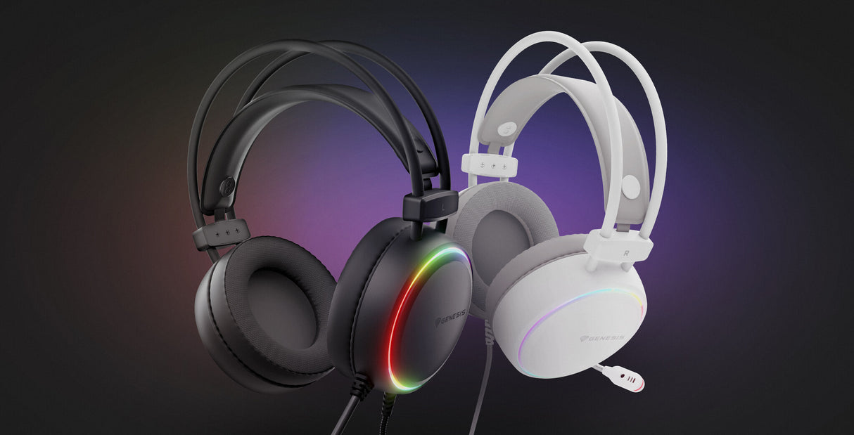 GENESIS NSG-2307 hovedtelefoner/headset Ledningsført Spil USB Type-A Sort