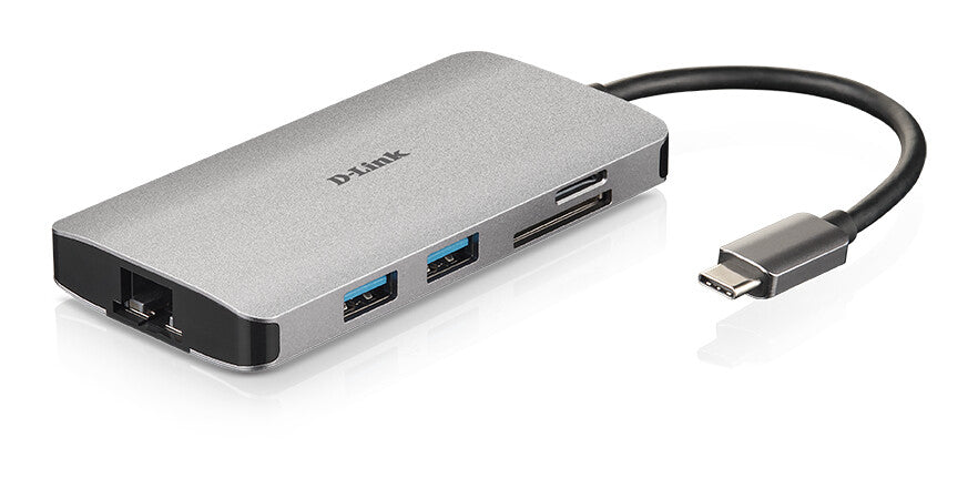 D-Link DUB-M810 dockingstation Ledningsført USB 3.2 Gen 1 (3.1 Gen 1) Type-C Aluminium