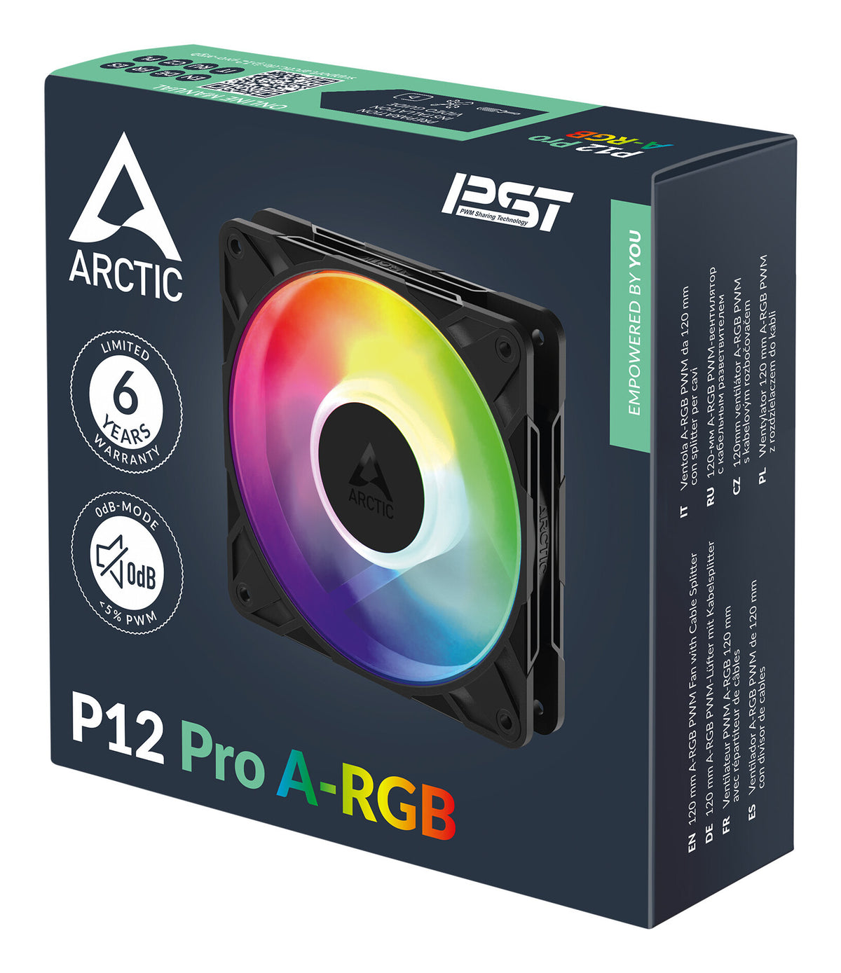 ARCTIC Freezer P12 Pro A-RGB Computerkabinet Ventilator 12 cm Sort, Hvid 1 stk