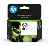 HP Original 62XL-blækpatron med høj kapacitet, sort