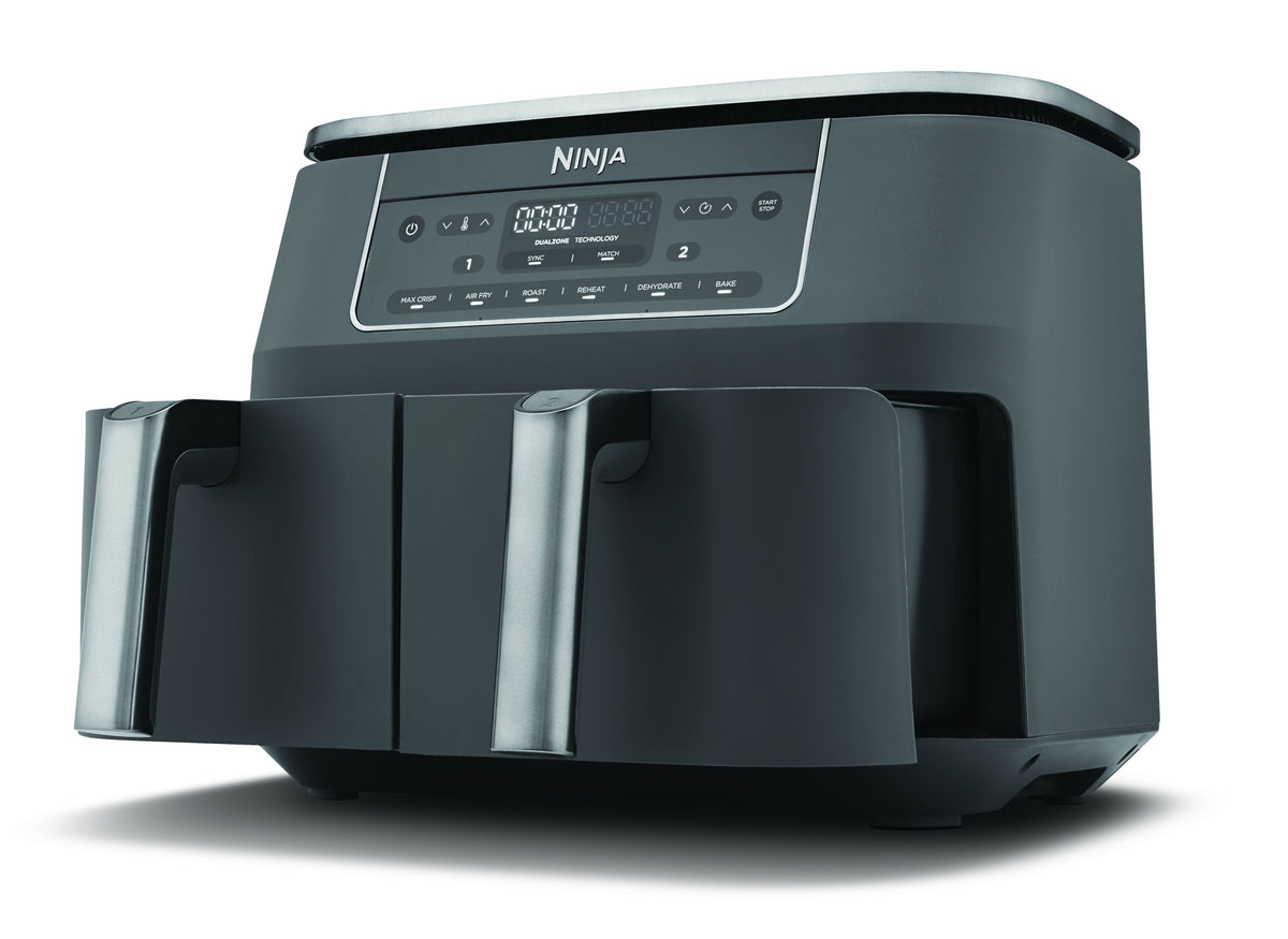 Ninja DZ300EU Dobbelt varmluftssteger 2.4kW Metalgrå