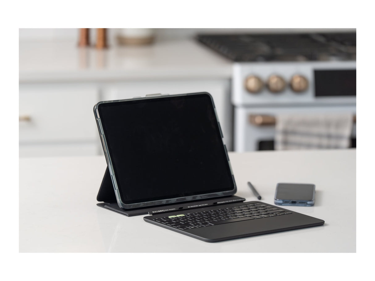 ZAGG Pro Keys 2 - Tastatur og folio-etui (folio-cover) - baggrundsbelyst - trådløs - Bluetooth - QWERTY - Nordisk - til Apple 11-tommer iPad Pro Wi-Fi, Wi-Fi + Cellular