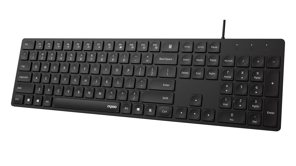 Rapoo NK8020 tastatur Universel USB QWERTY Sort