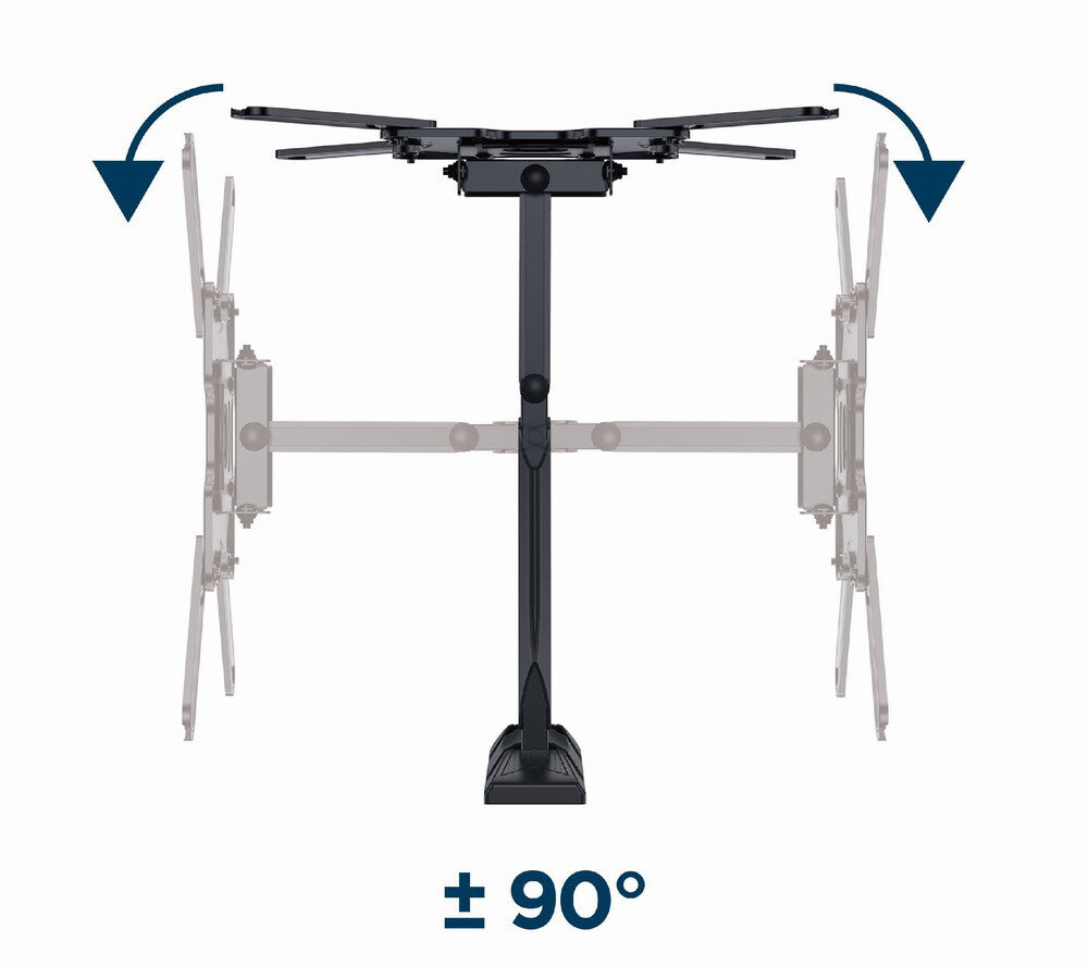 Gembird WM-55ST-01 tv-beslag 139,7 cm (55") Stål