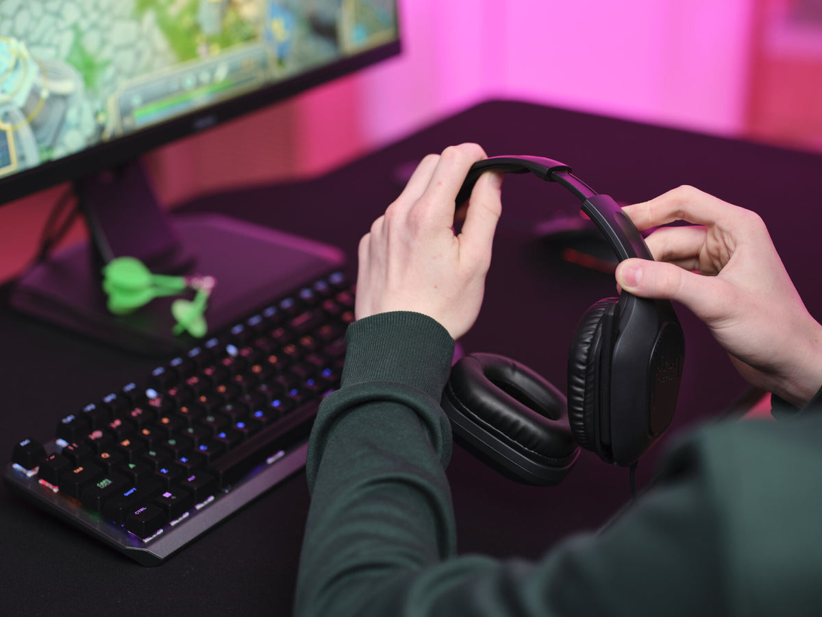 Trust GXT 415 Zirox Headset Ledningsført Spil Sort