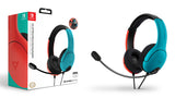 PDP LVL40 Headset Ledningsført Spil Sort, Blå, Rød