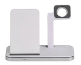 Vivanco 2 in 1 Wireless Fast Charger Smartphone, SmartWatch Hvid USB Hurtig opladning Indendørs