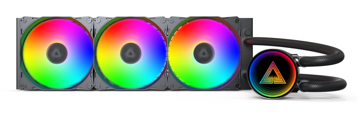 Montech LightFlow ARGB 360 Processor Alt-i-en væskekøler 12 cm Sort 1 stk