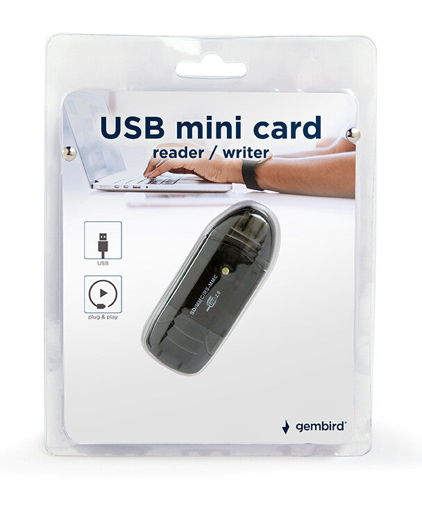 Gembird FD2-SD-1 kortlæser USB 2.0 Sort