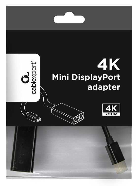 Gembird A-mDPM-DPF4K-01 0,15 m Mini DisplayPort DisplayPort Sort