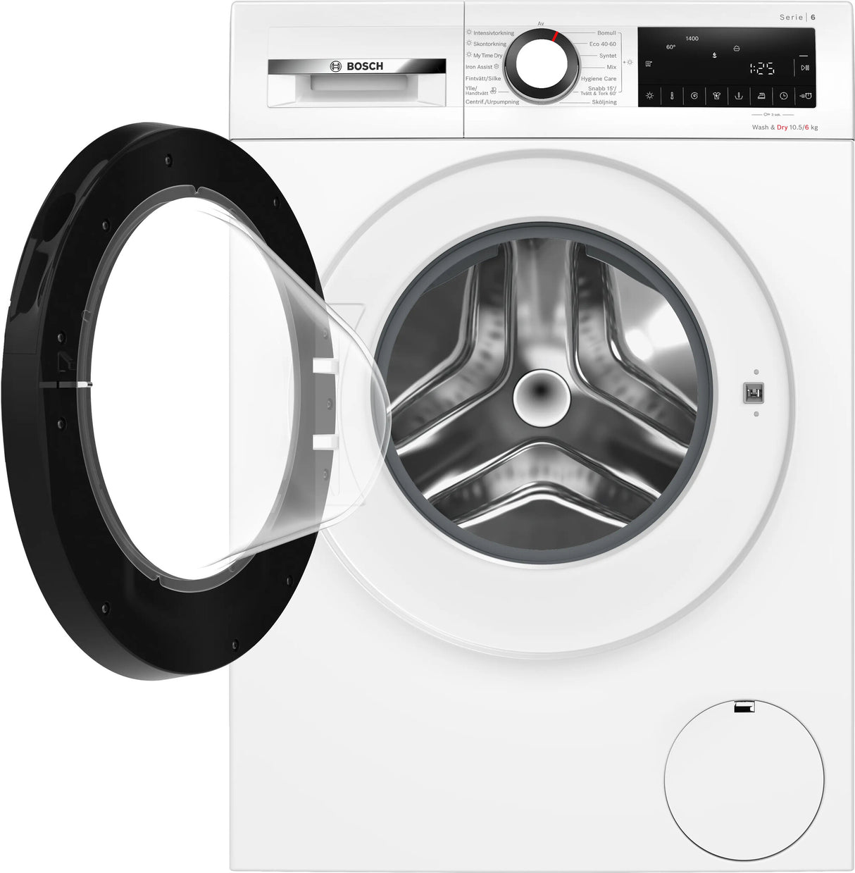 Bosch Serie 6 WNG2540LSN vaskemaskine - tørretumbler Fritstående Front-læsning Hvid
