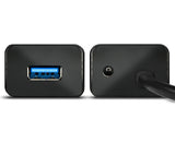 Axagon HUE-SA7BP interface hub USB 3.2 Gen 1 (3.1 Gen 1) Type-A 5000 Mbit/s Sort