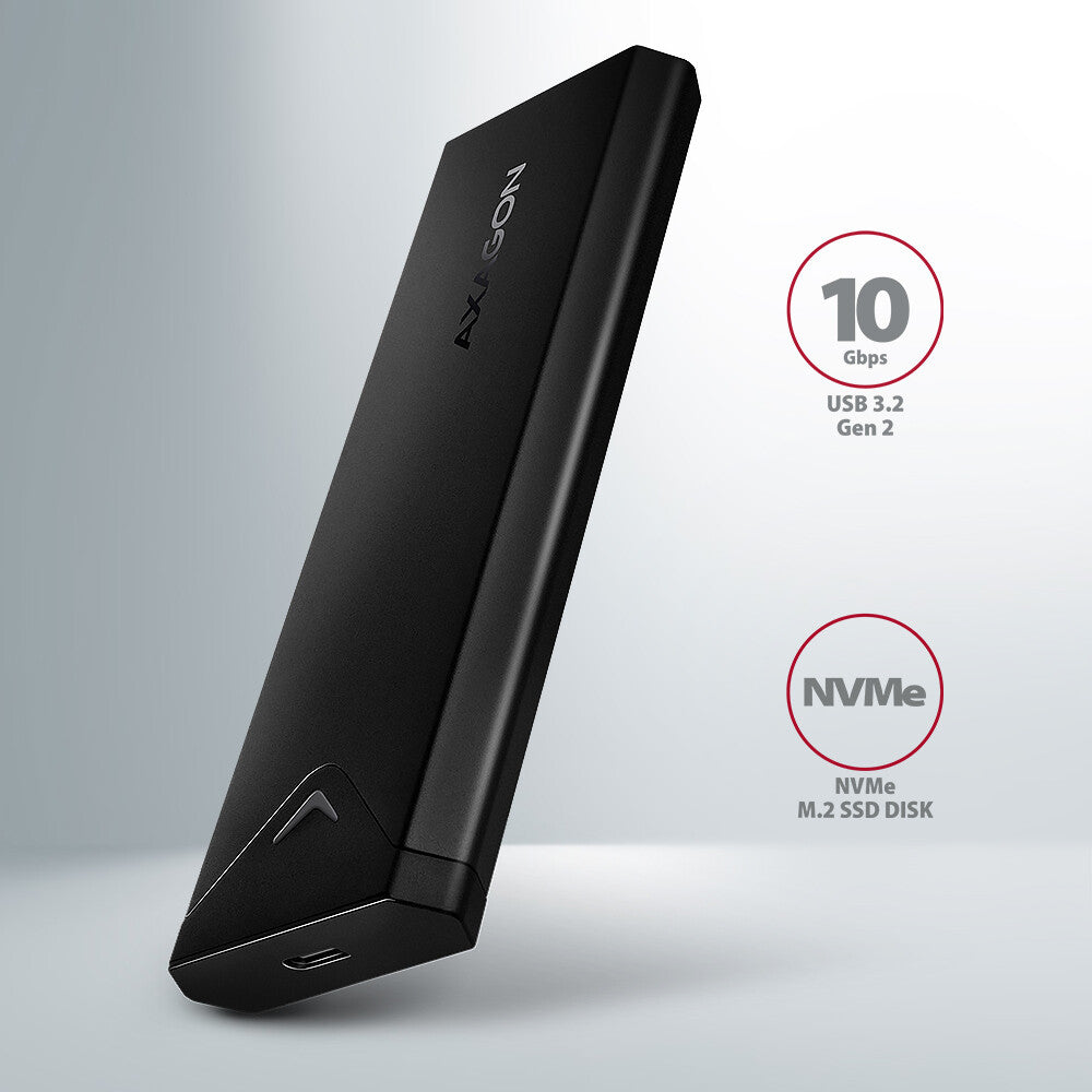 Axagon EEM2-UB2 drevkabinet SSD kabinet Sort M.2