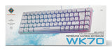 Deltaco Gaming WK70 60% keyboard, semi transparent case whit