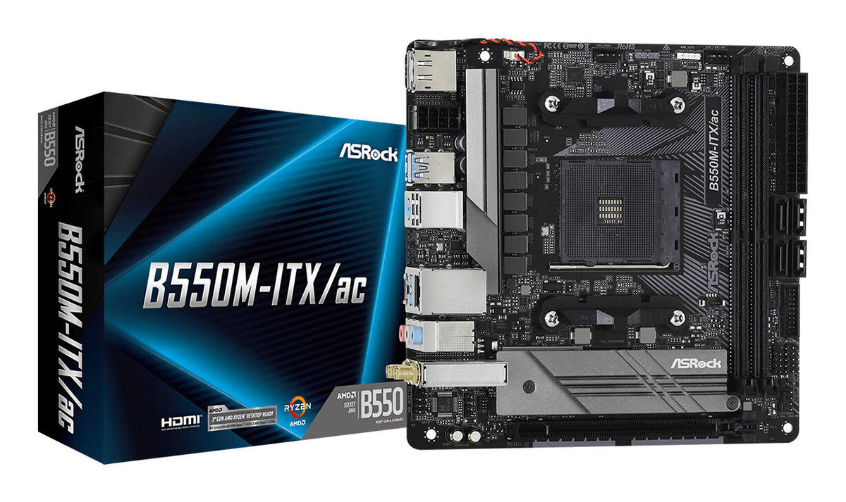 ASRock B550M-ITX/ac Mini ITX AM4 AMD B550