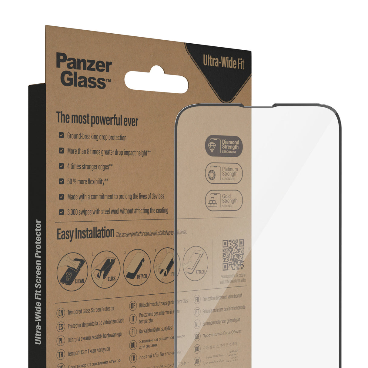 PanzerGlass Screen Protector Apple iPhone 14 Plus - Ultra-Wide Fit