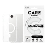 CARE by PanzerGlass Samba Case Transparent w. White Qi Compatible iPhone 17e | 16e