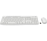 Logitech MK295 Silent Wireless Combo - Off White - Tastatur & Mus sæt - Nordisk - Hvid
