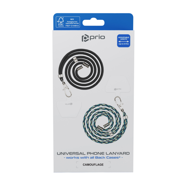 prio Universal Telefonsnor 0,7m camouflage
