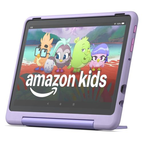 Amazon Fire HD 10 Kids PRO Tablet (2023) 10.1' ', 3GB ROM 32GB RAM, Happy Day Purple EU