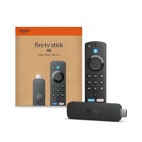 Amazon Fire TV Stick Select 4K 2025 Streaming Enhed, sort EU