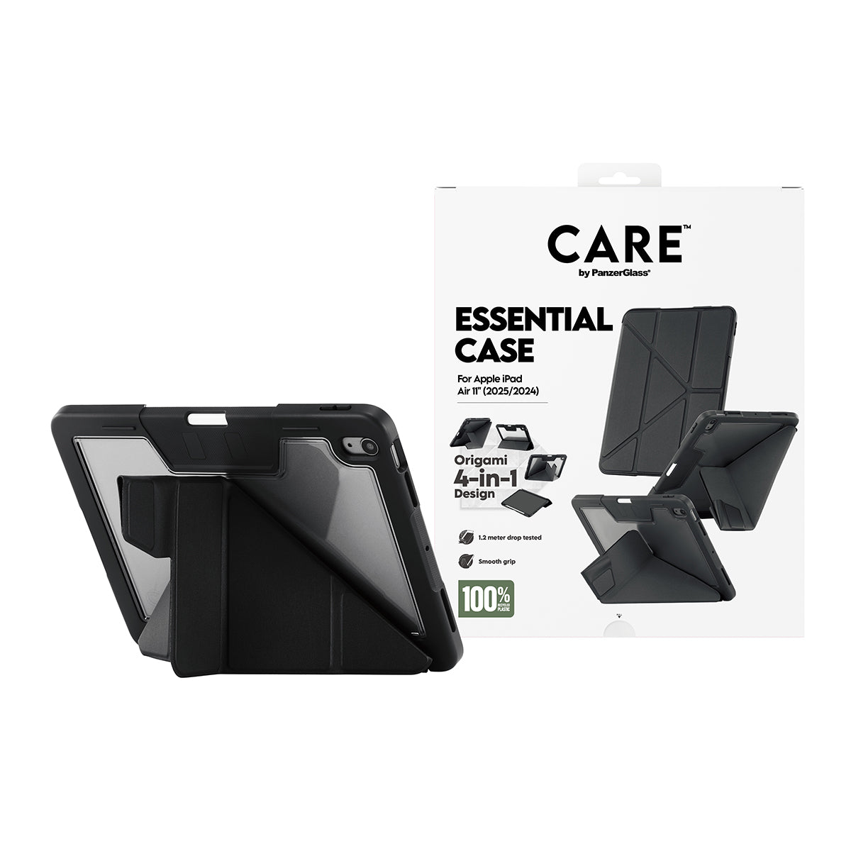 CARE by PanzerGlass Essential Case Black iPad Air 11" (2024-2026)
