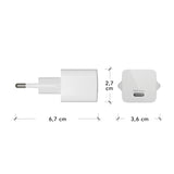 Dbramante Re-charge - Wall Charger GaN - USB-C 25W EU - White