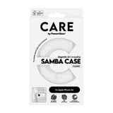CARE by PanzerGlass Samba Case Transparent w. White Qi Compatible iPhone 17e | 16e