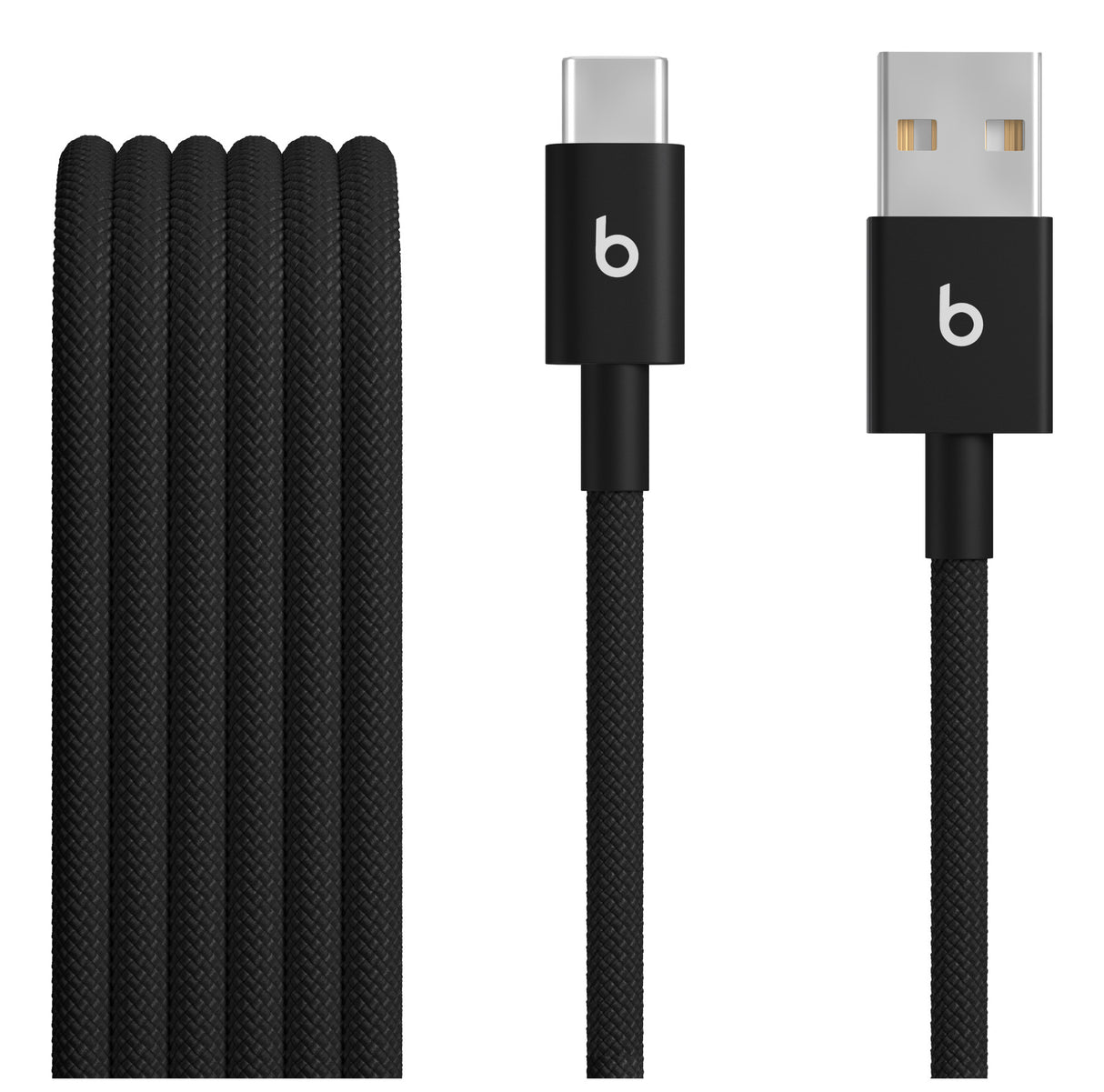 Apple Beats USB-A to USB-C Woven Cables 1,5m - Bolt Black (2-Pack)