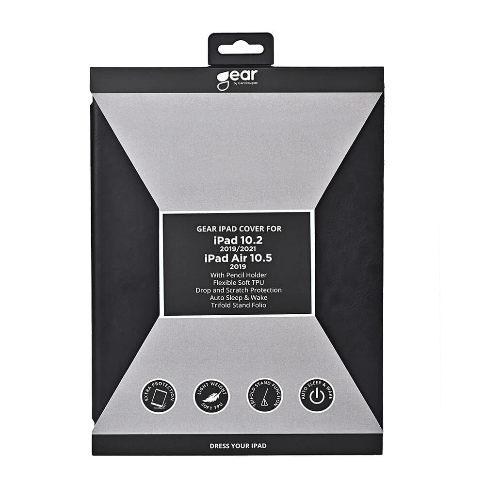 GEAR Tablet Cover Black  iPad 10,2"/ 10,5" 19/20/21